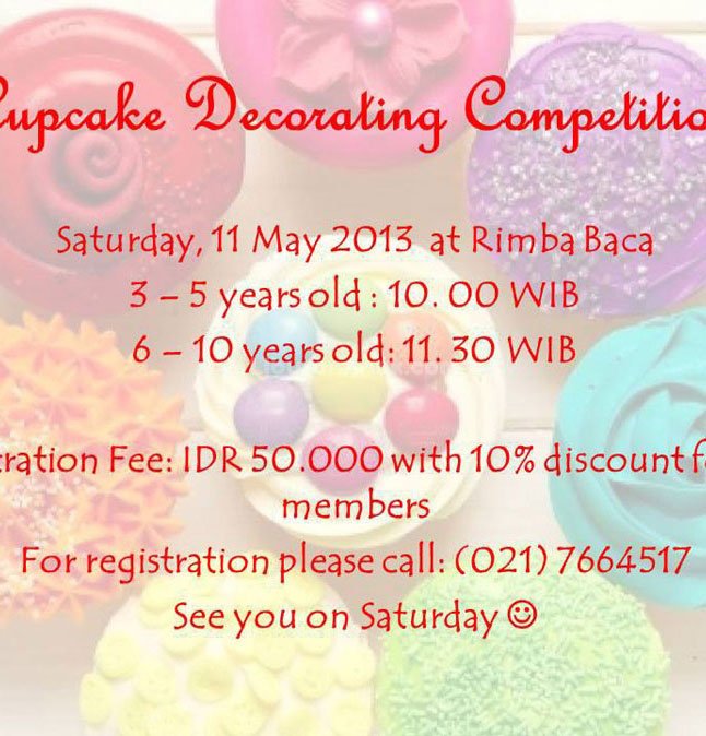 Cupcake Decorating Competition Kids & Parents Events Liburan Anak
