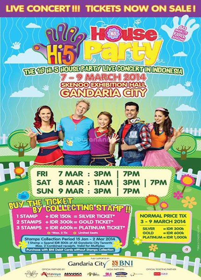 The First Hi5 House Party Live Concert In Indonesia Kids & Parents