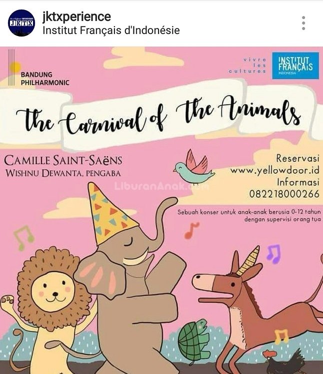 The Carnival Of The Animals - Kids & Parents Events - Liburan Anak