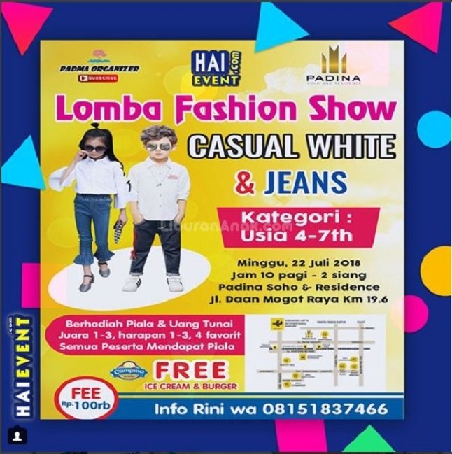 Lomba Fashion Show Casual White \u0026 Jeans