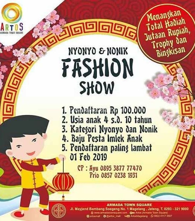 Nyonyo & Nonik Fashion Show at Armada Town Square
