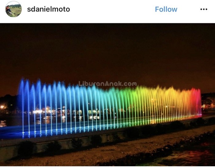 Air Mancur Jembatan Kenjeran Surabaya