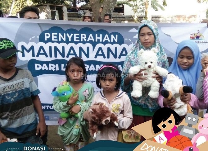Mainan Anak Untuk Korban Lombok